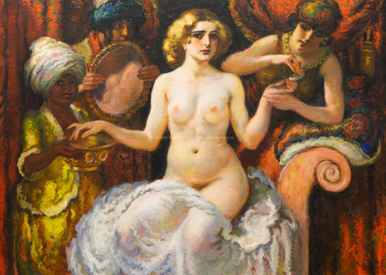 / Kráska při toaletě / František Xaver Naske