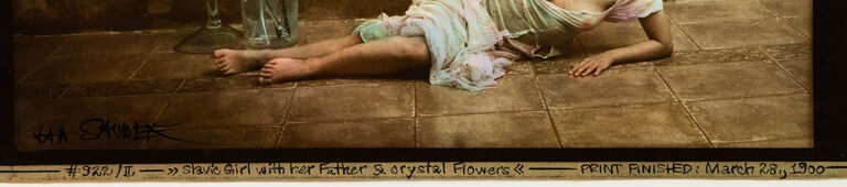  / Slavic girl with her Father and crystal Flowers / Jan Saudek