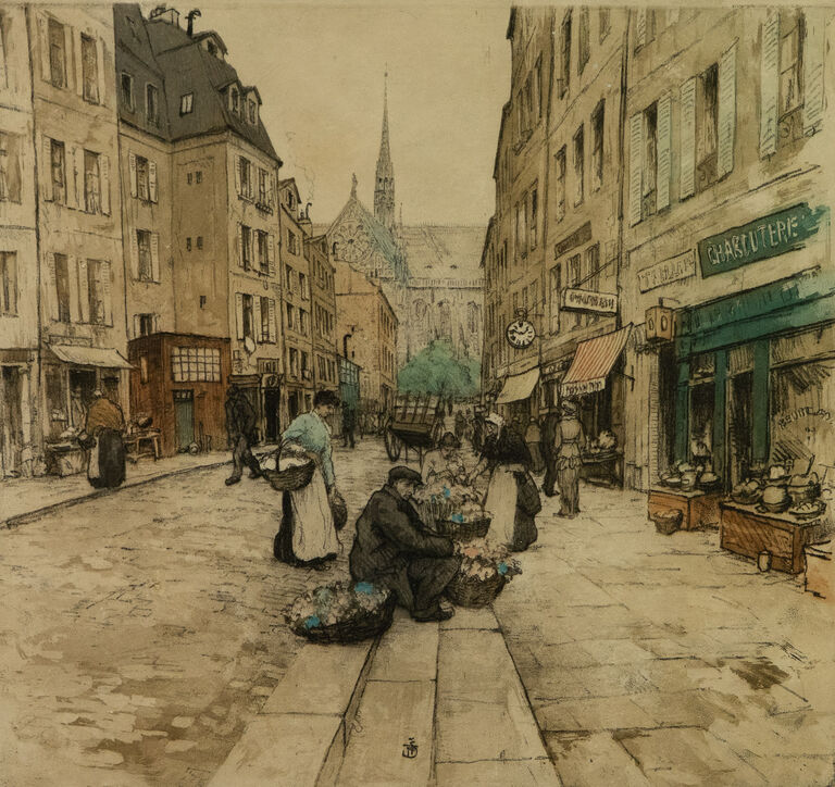  / Pařížský prodavač květin / František Tavík Šimon