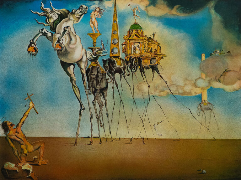  / Pokušení sv. Antonína / Salvador Dalí