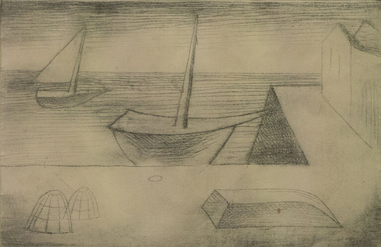  / Bretaňský přístav se dvěma loděmi / Jan  Zrzavý