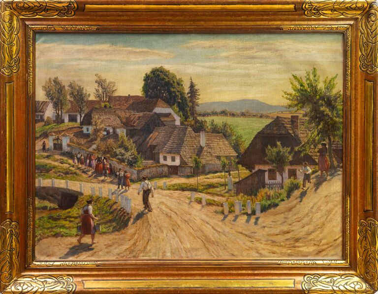 Václav Malý - Chodská vesnice