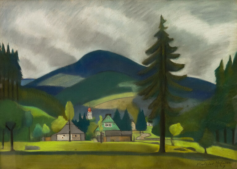  / Pohled na kostelík / Vlastislav Hofman