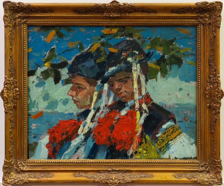 Joža Uprka - Jinoši s čepci