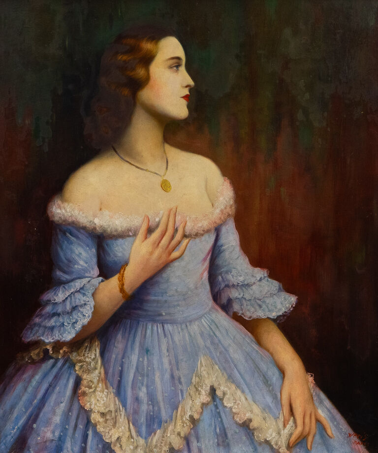  / Dáma v modré róbě / Jaroslav Veris (Zamazal)