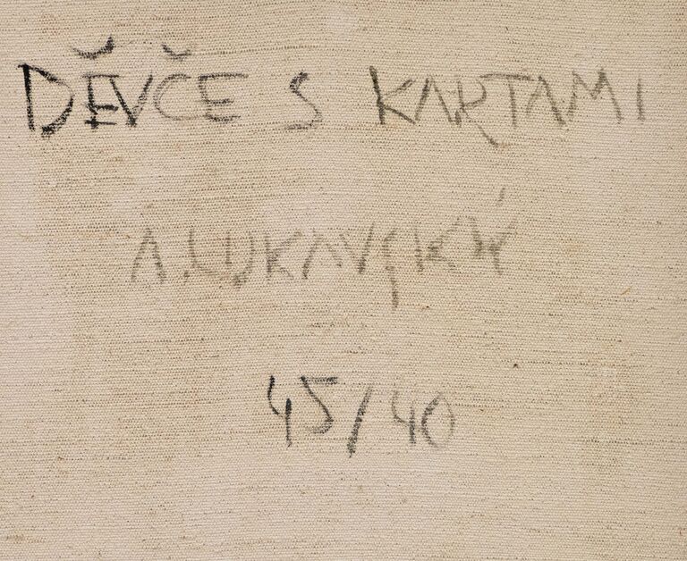  / Děvče s kartami / Antonín Lukavský