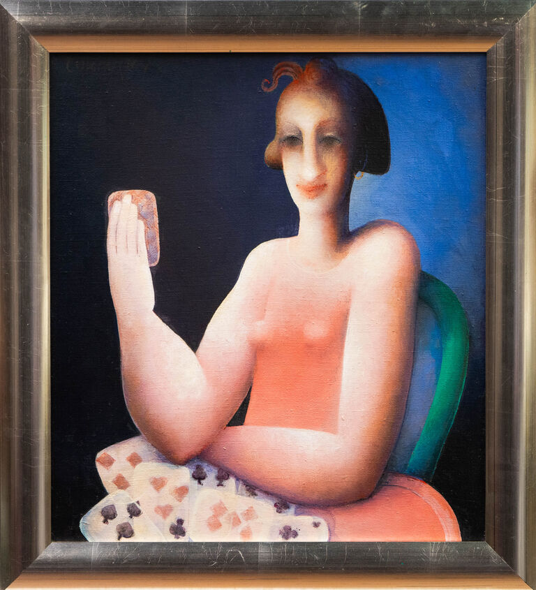 Antonín Lukavský - Děvče s kartami