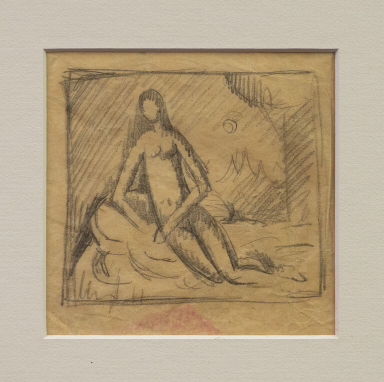 Jan  Zrzavý - Kleopatra - skica