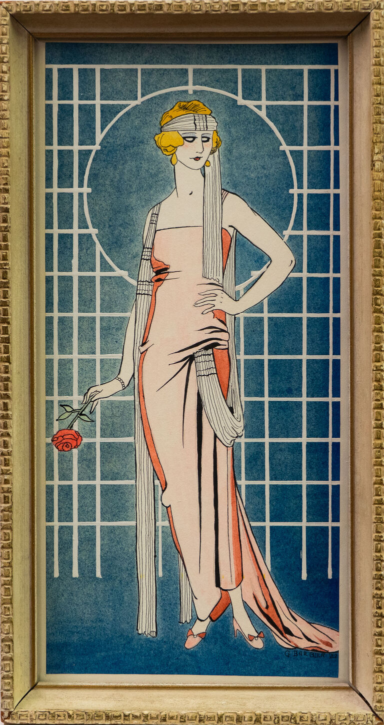 George Barbier - Dáma s růží