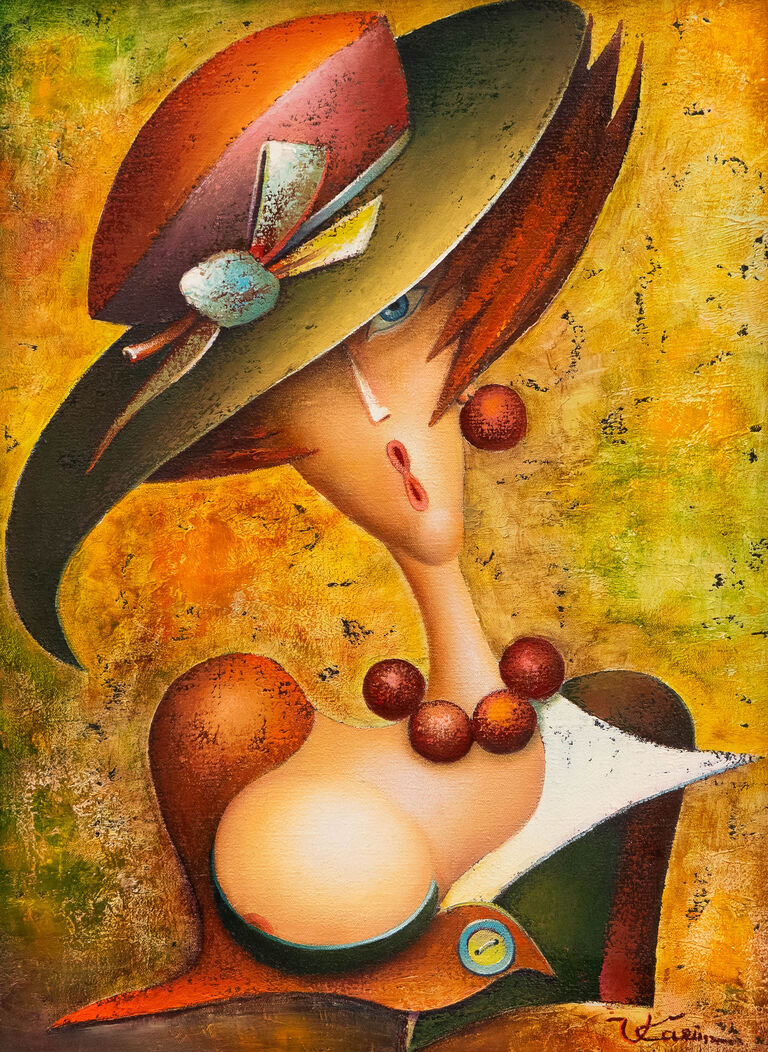  / Dívka v klobouku / Vladimir Kasim