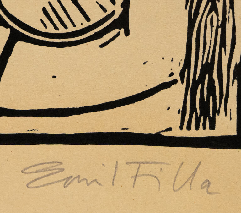  / Kubistická hlava / Emil Filla