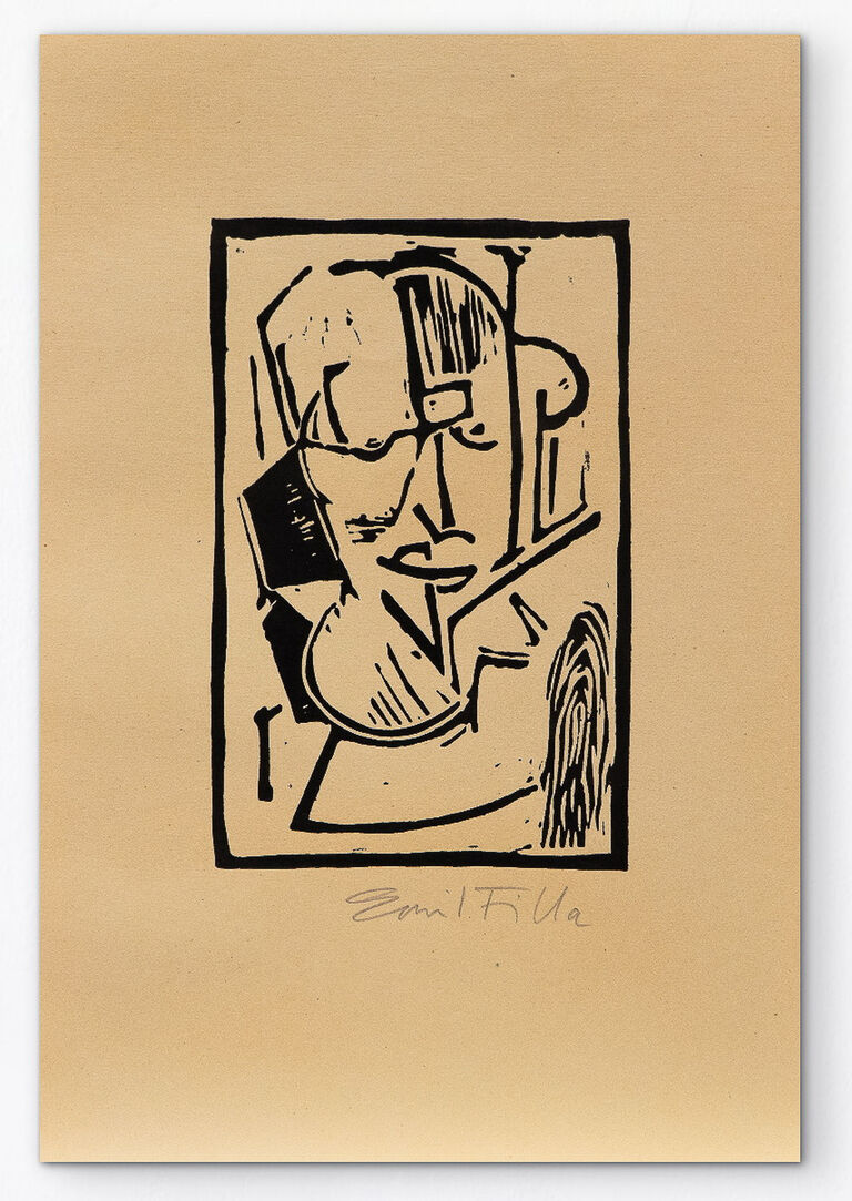 Emil Filla - Kubistická hlava