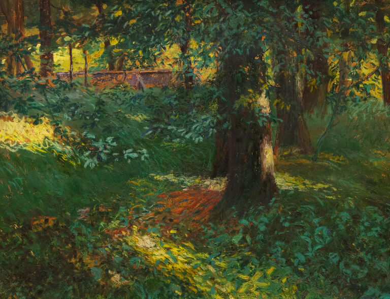  / Pod stromy (1903) / Augustin Satra