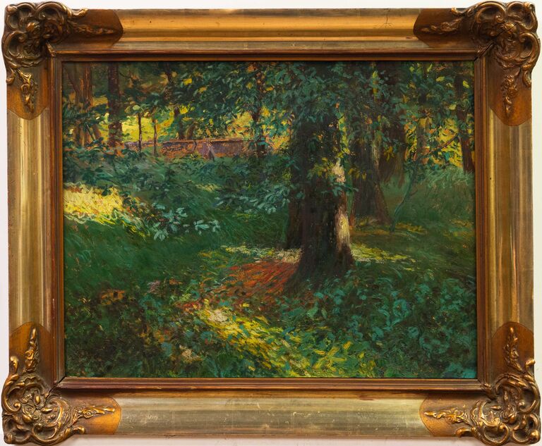 Augustin Satra - Pod stromy (1903)