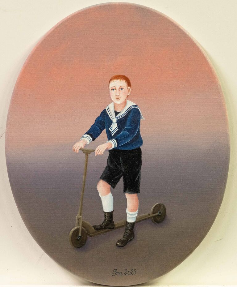 Iva Hüttnerová - Na koloběžce