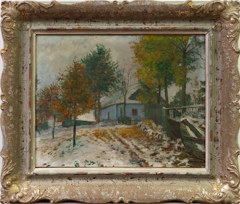 František Kaván - Před chalupou