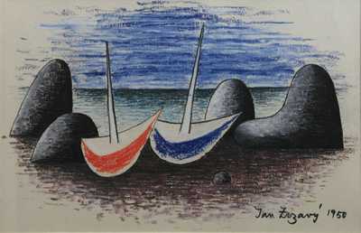  / Bárky na pobřeží / Jan  Zrzavý