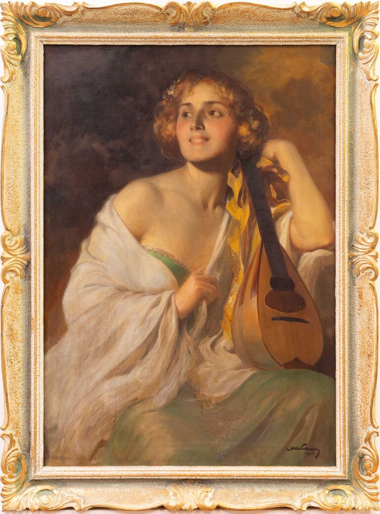 Alois Hans Schram - Žena s loutnou