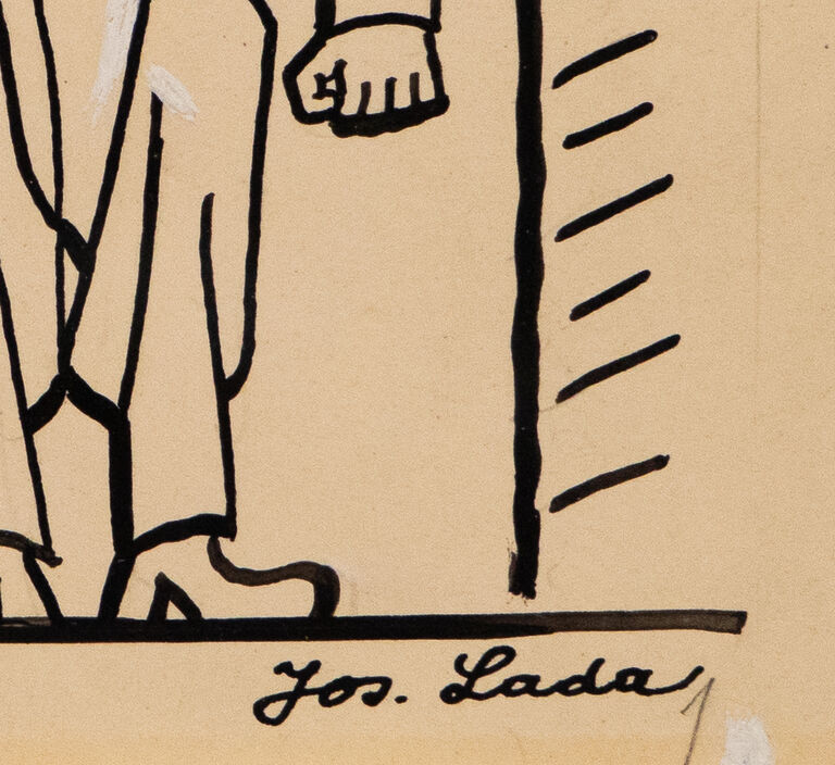  / Chaplin a boxer / Josef Lada