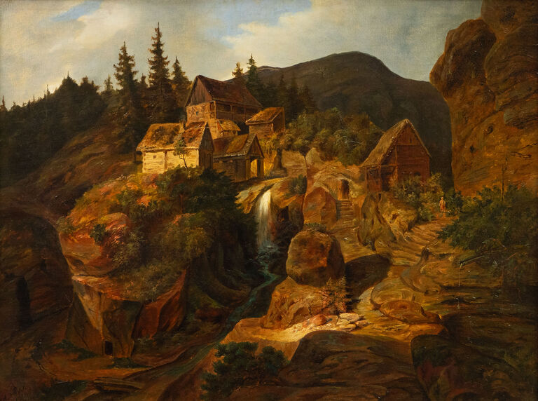  / Chalupy ve skalách / Adolf Kosárek