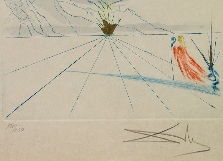  / Píseň písní: Hlas mého milého! Hle, přichází… / Salvador Dalí