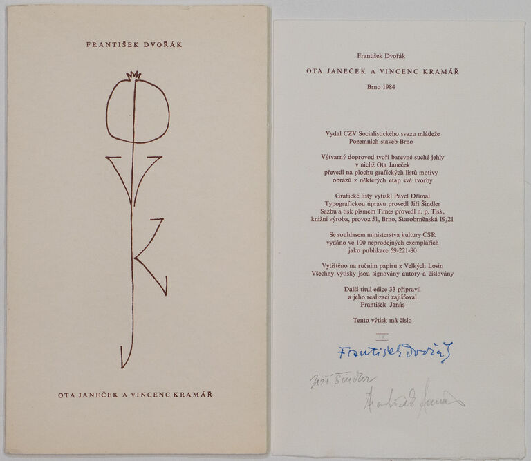  / František Dvořák: Ota Janeček a Vincenc Kramář / Ota Janeček