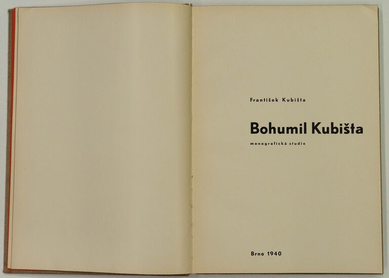  / Prosba, součást monografie Bohumil Kubišta / Bohumil Kubišta