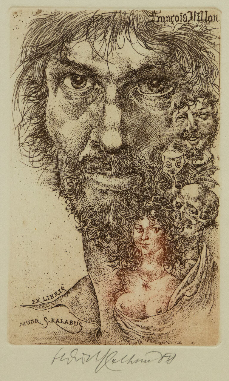  / Ex libris - konvolut 3 ks / Oldřich Kulhánek