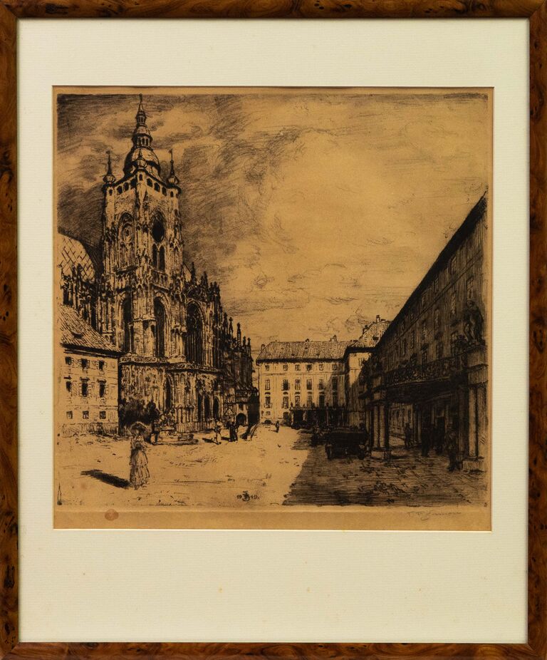 František Tavík Šimon - Hradčanské náměstí, Praha