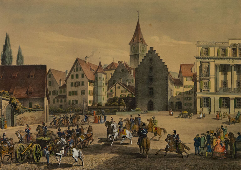  / Paradeplatz v Curychu /   Autor neurčen