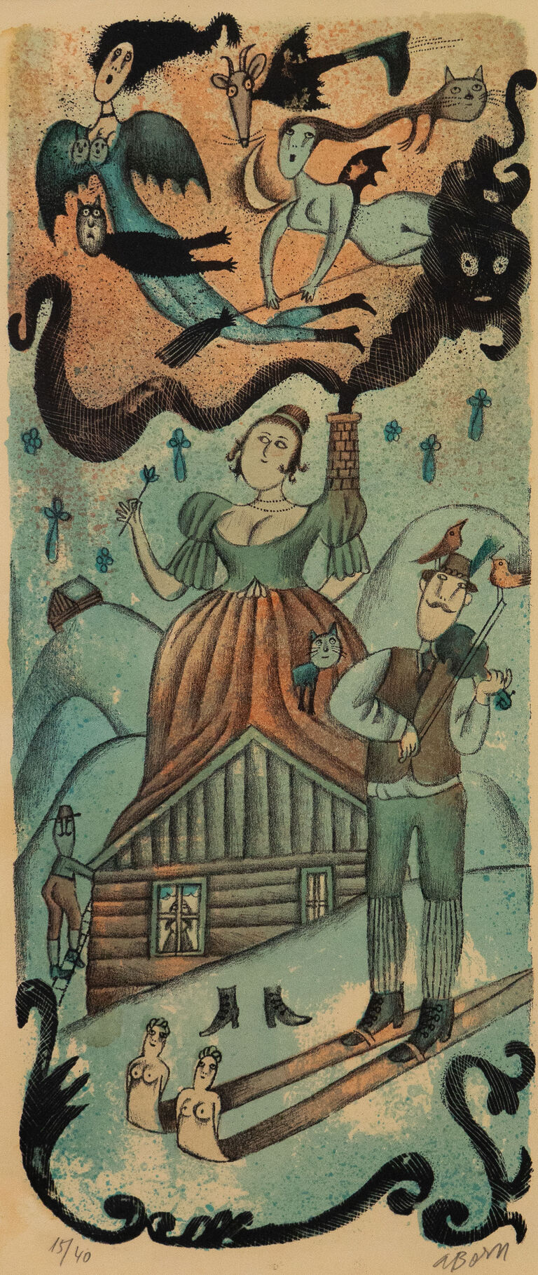  / Krkonošská zima / Adolf Born