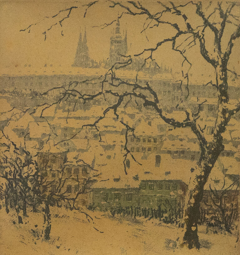  / Praha - konvolut dvou kusů / František Tavík Šimon