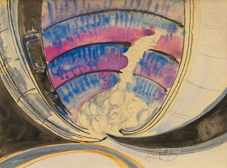  / Okolo bodu - studie / František Kupka