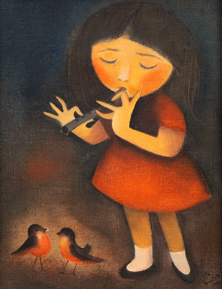  / Dívka s flétničkou / Ota Janeček