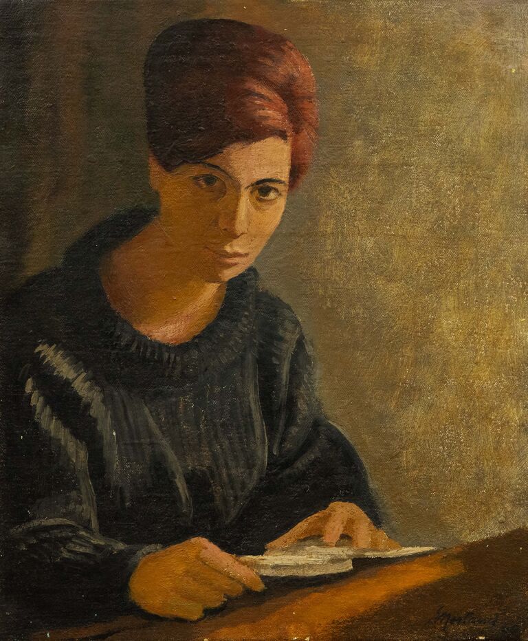  / Portrét ženy / Ernest Neuschul (Norland)