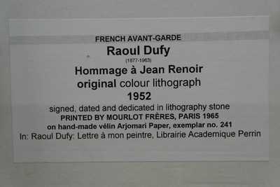  / Věnováno Renoirovi / Raoul Dufy