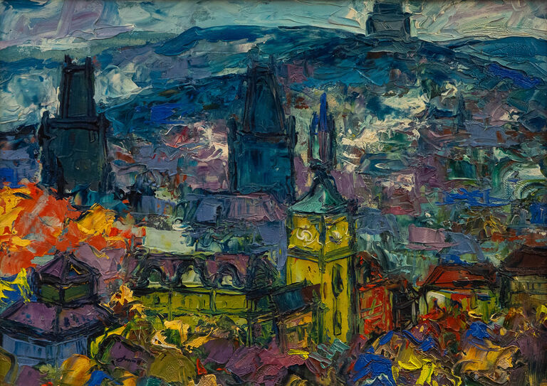  / Pražské panorama / František  Max
