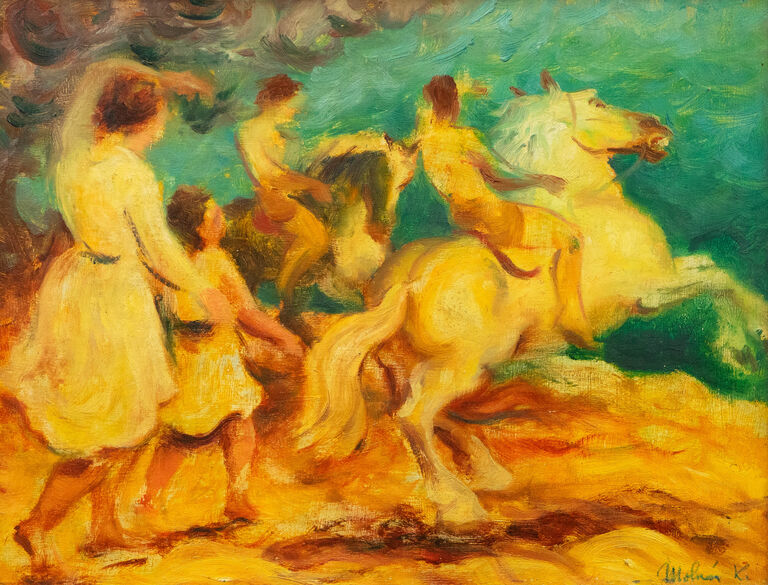  / Plavení koní / Karel Molnár