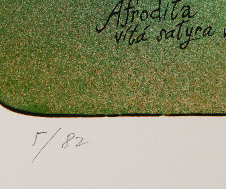  / Afrodita vítá Satyra ve svém podniku / Adolf Born