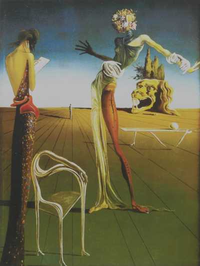  / Žena s hlavou růží / Salvador Dalí