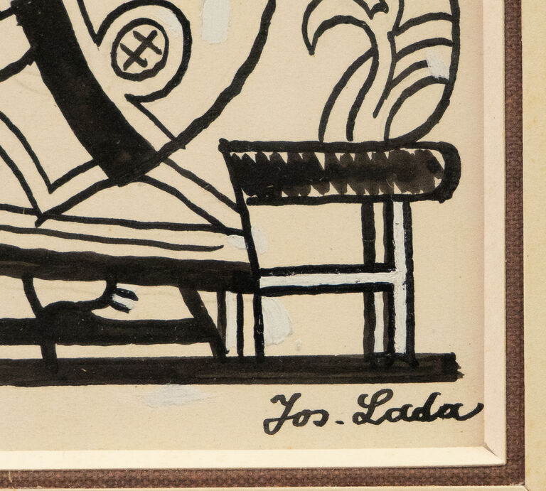  / Osel a písař / Josef Lada