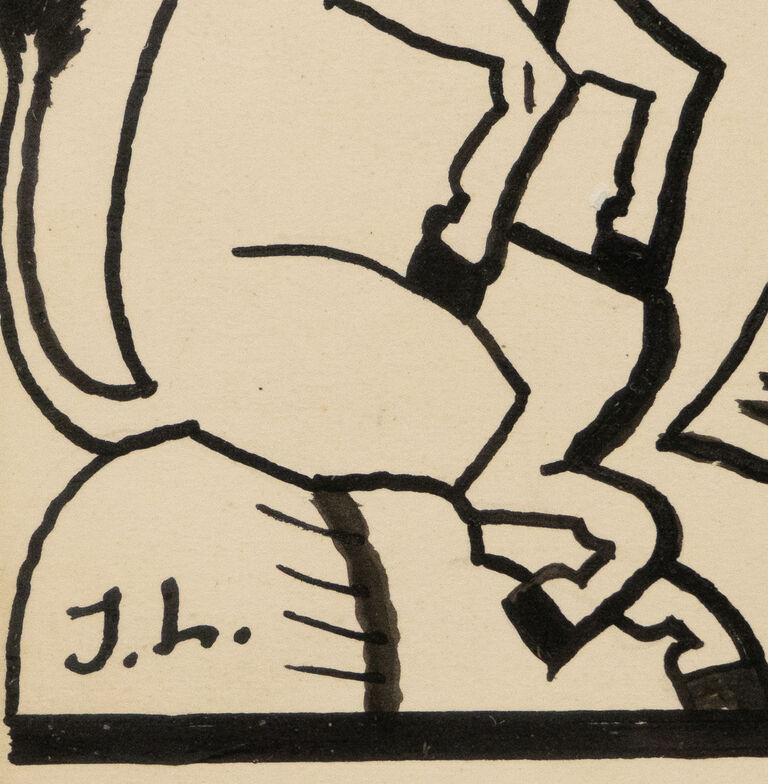  / Osel a písař / Josef Lada