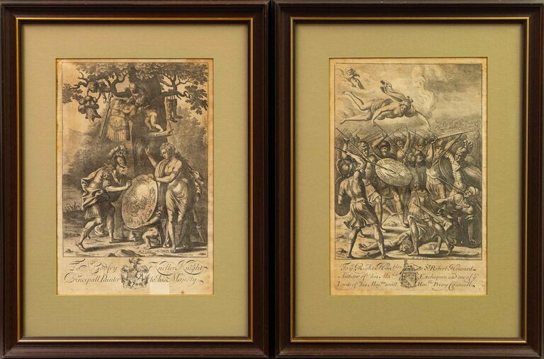 Václav Hollar - Venuše a Aeneas - konvolut dvou kusů