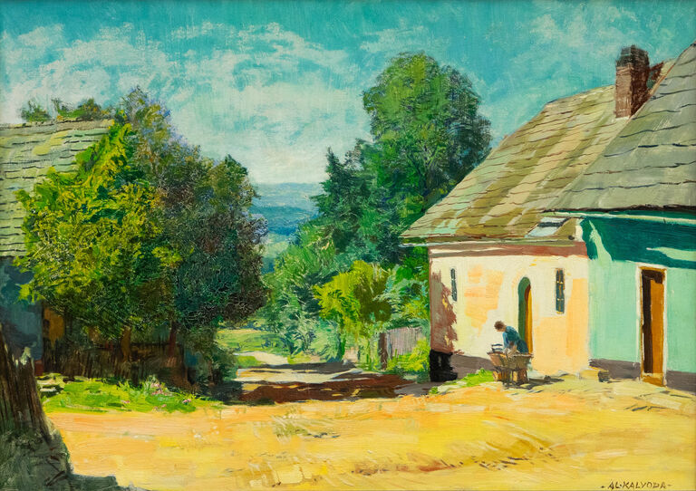  / Před chalupou / Alois Kalvoda