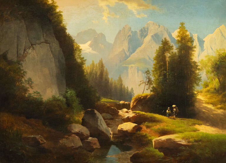  / Alpský motiv / Josef Thoma