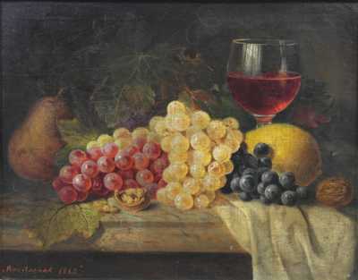  / Zátiší s ovocem a číší / Johann Streitschek