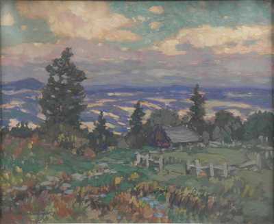  / Pohled do kraje s chalupou / Ota Bubeníček