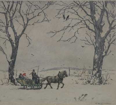  / Zima na saních / František Tavík Šimon