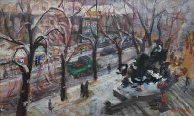  / Pohled z okna / Bohumír Dvorský