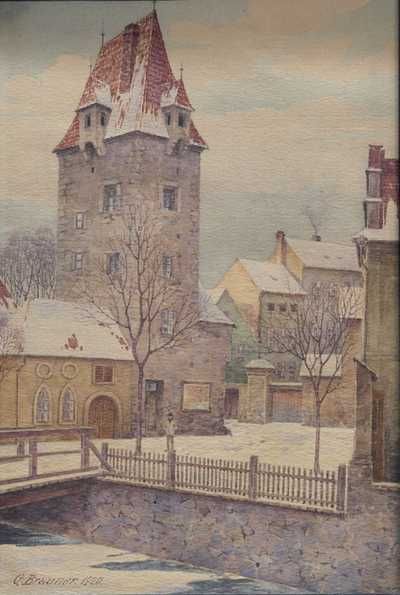  / Zasněžené město / Gustav Brauner